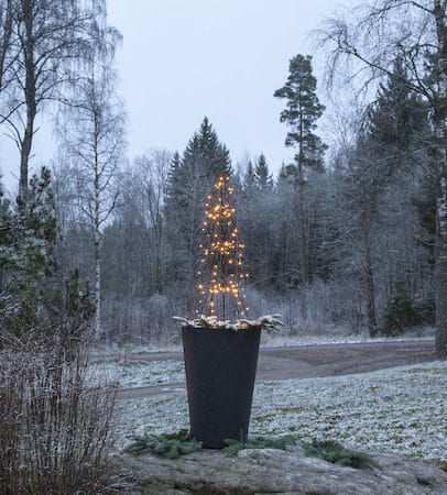 Foldy Utomhusdekoration julgran med belysning 90 cm - svart - Belysning & el - Julbelysning - Julbelysning utomhus
