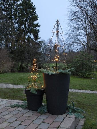 Foldy Utomhusdekoration julgran med belysning 90 cm - svart - Belysning & el - Julbelysning - Julbelysning utomhus