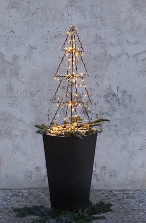 Foldy Utomhusdekoration julgran med belysning 90 cm - svart - Belysning & el - Julbelysning - Julbelysning utomhus
