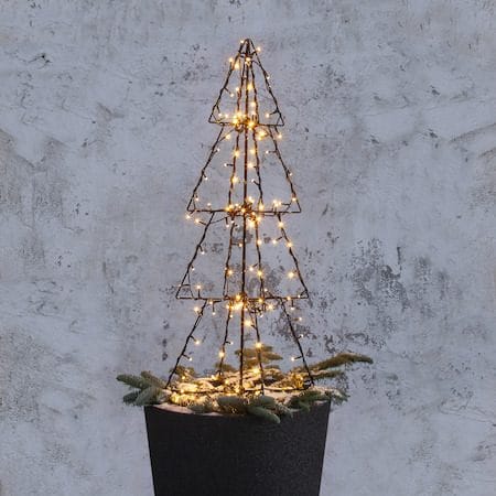 Foldy Utomhusdekoration julgran med belysning 90 cm - svart - Belysning & el - Julbelysning - Julbelysning utomhus