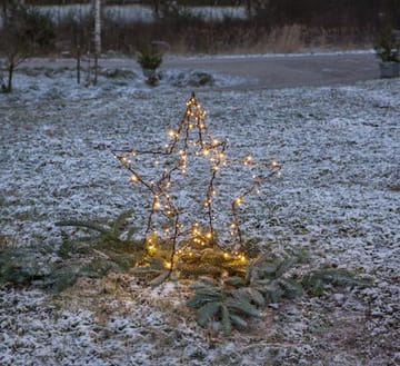 Foldy Utomhusdekoration stjärna med belysning 60 cm - svart - Belysning & el - Julbelysning - Julbelysning utomhus