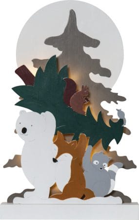 Forest Friends Inomhusdekoration belysning 28 cm - flerfärgad - Belysning & el - Julbelysning - Övrig julbelysning