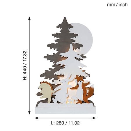 Forest Friends Inomhusdekoration belysning 28 cm - flerfärgad - Belysning & el - Julbelysning - Övrig julbelysning