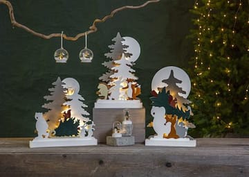 Forest Friends Inomhusdekoration belysning 28 cm - flerfärgad - Belysning & el - Julbelysning - Övrig julbelysning