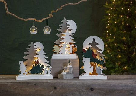 Forest Friends Inomhusdekoration belysning 28 cm - flerfärgad - Belysning & el - Julbelysning - Övrig julbelysning