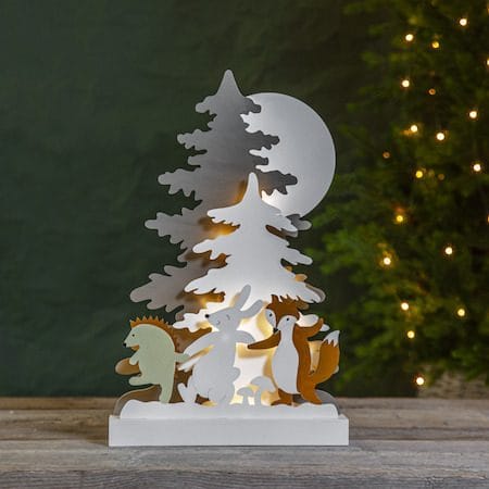 Forest Friends Inomhusdekoration belysning 28 cm - flerfärgad - Belysning & el - Julbelysning - Övrig julbelysning