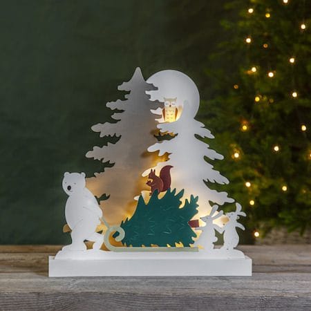 Forest Friends Inomhusdekoration belysning 37 cm - flerfärgad - Belysning & el - Julbelysning - Övrig julbelysning