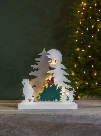Forest Friends Inomhusdekoration belysning 37 cm - flerfärgad - Belysning & el - Julbelysning - Övrig julbelysning