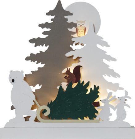 Forest Friends Inomhusdekoration belysning 37 cm - flerfärgad - Belysning & el - Julbelysning - Övrig julbelysning