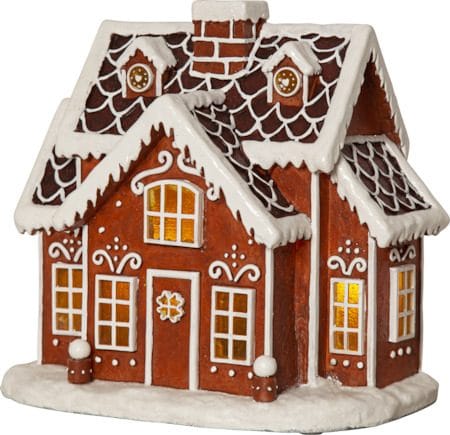 Gingerville Inomhusdekoration belysning 26 cm - brun - Belysning & el - Julbelysning - Övrig julbelysning
