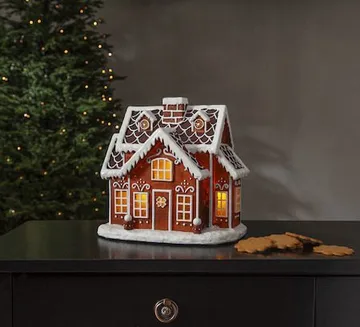 Gingerville Inomhusdekoration belysning 26 cm - brun - Belysning & el - Julbelysning - Övrig julbelysning
