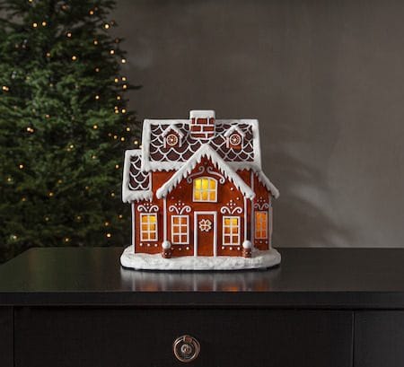 Gingerville Inomhusdekoration belysning 26 cm - brun - Belysning & el - Julbelysning - Övrig julbelysning