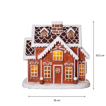 Gingerville Inomhusdekoration belysning 26 cm - brun - Belysning & el - Julbelysning - Övrig julbelysning