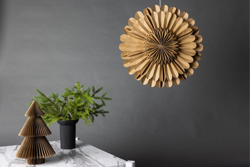 Järvsön Adventsstjärna / Jullampa 60 cm - Brun - Belysning & el - Julbelysning - Jullampor