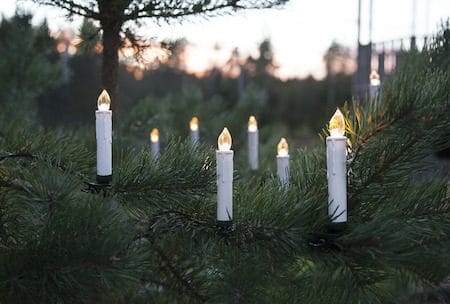 John Julgransbelysning - vit med gröna clips - Belysning & el - Julbelysning - Jullampor