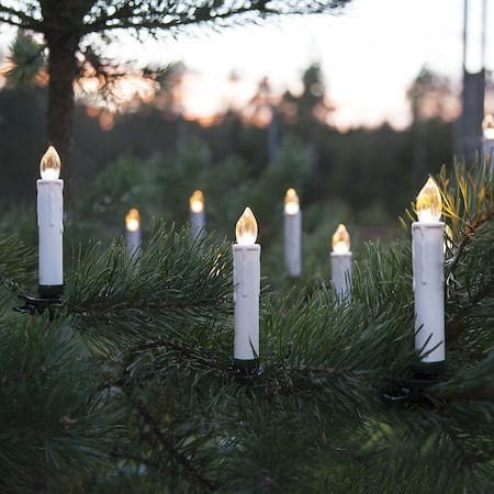 John Julgransbelysning - vit med gröna clips - Belysning & el - Julbelysning - Jullampor