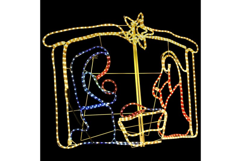 Juldekoration julspel 240 LED 116x41x87 cm - Flerfärgad - Julbelysning utomhus