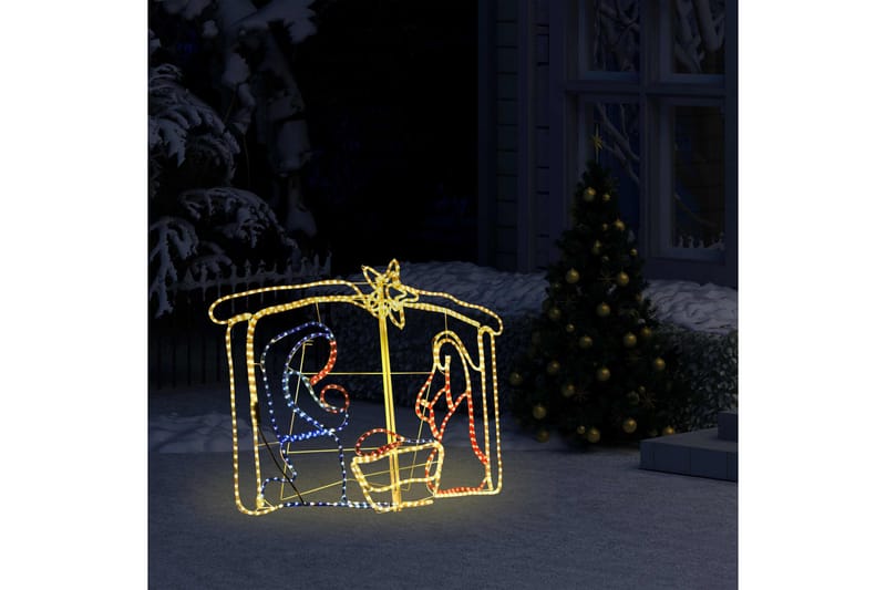 Juldekoration julspel 240 LED 116x41x87 cm - Flerfärgad - Julbelysning utomhus