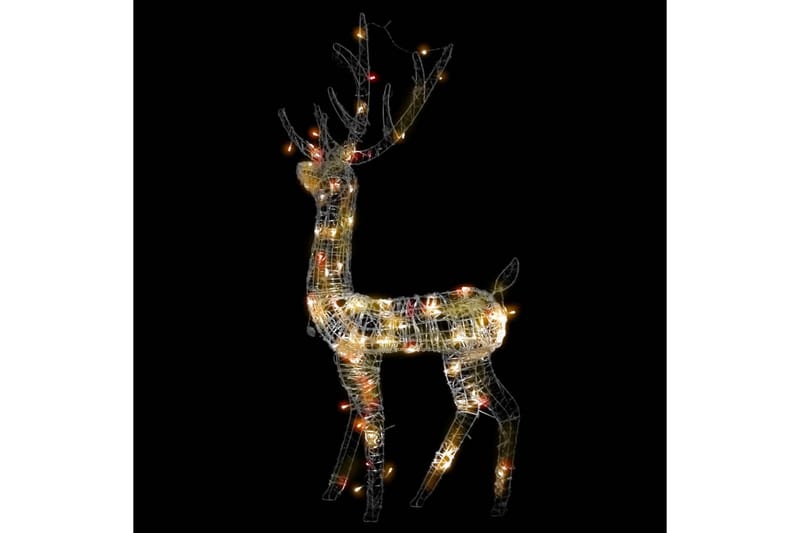 Juldekoration ren akryl 140 LED 128 cm flerfärgad - Vit - Belysning & el - Julbelysning - Julbelysning utomhus