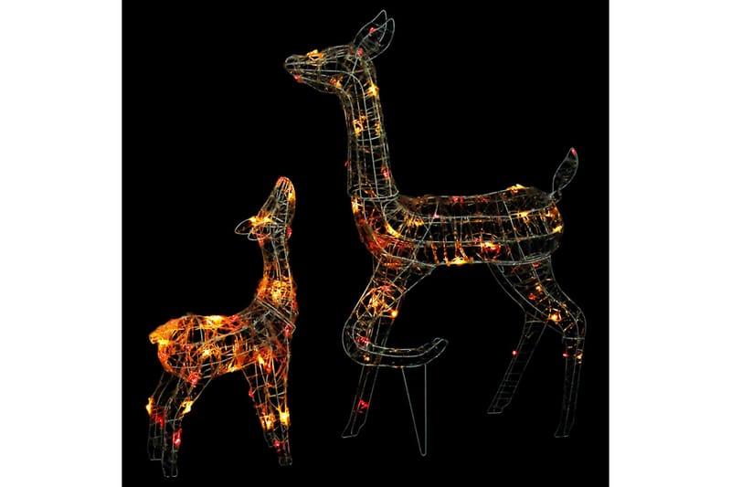 Juldekoration renfamilj akryl 160 LED flerfärgad - be Basic - Belysning & el - Julbelysning - Julbelysning utomhus
