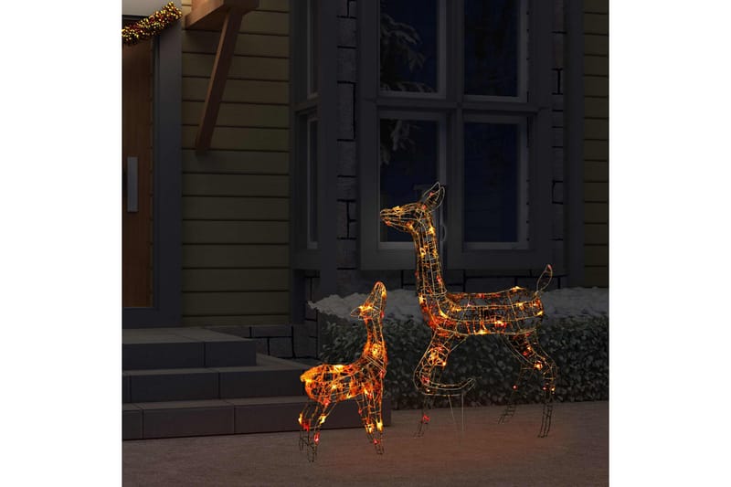 Juldekoration renfamilj akryl 160 LED flerfärgad - be Basic - Belysning & el - Julbelysning - Julbelysning utomhus