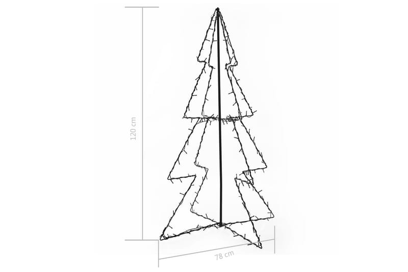 Ljuskon för julgran 160 LED inne/ute 78x120 cm - Julbelysning utomhus