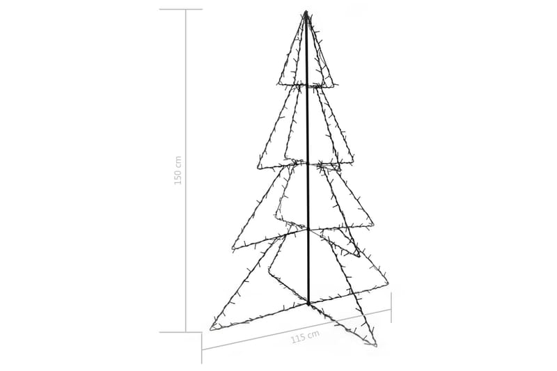 Ljuskon för julgran 240 LED inne/ute 115x150 cm - Belysning & el - Julbelysning - Julbelysning utomhus
