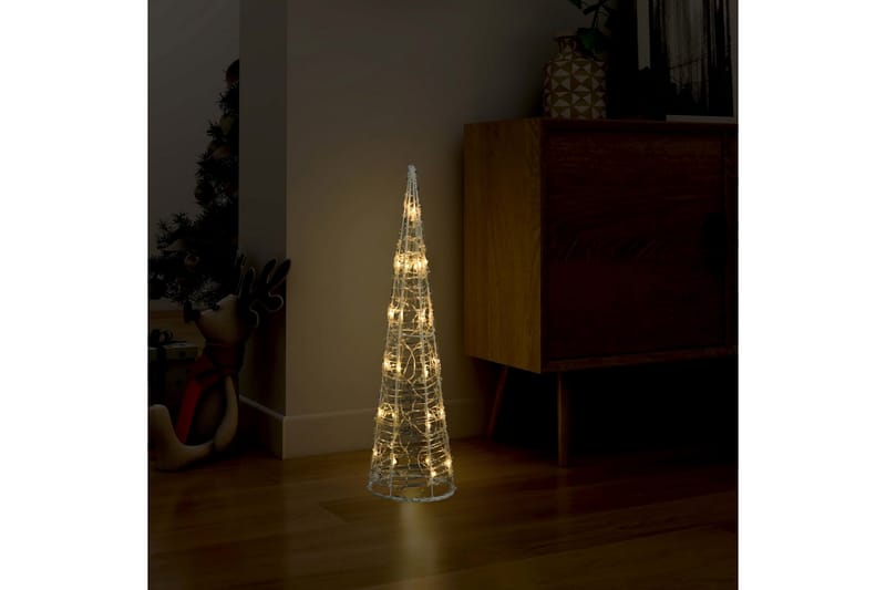 Ljuskon LED pyramid akryl varmvit 60 cm - be Basic - Julbelysning utomhus