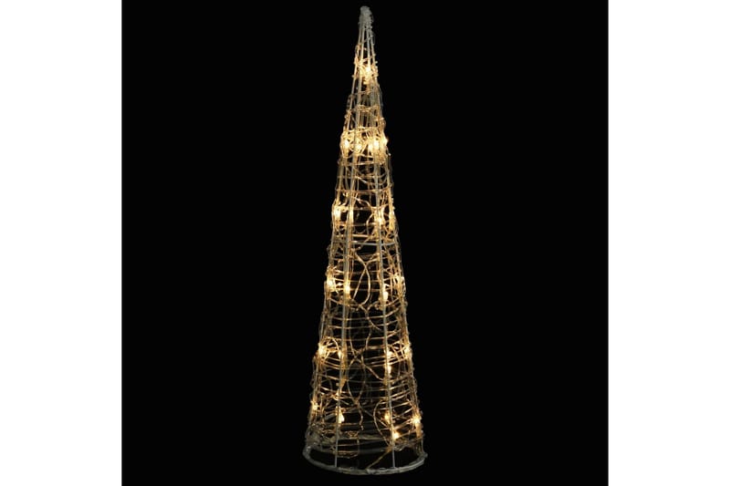 Ljuskon LED pyramid akryl varmvit 60 cm - be Basic - Julbelysning utomhus