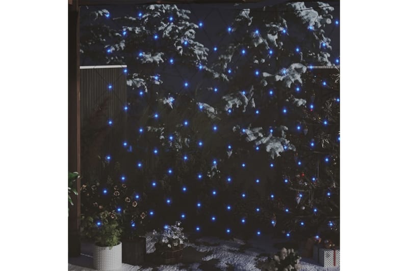 Ljusnät blå 4x4 m 544 LED inne/ute - be Basic - Julbelysning utomhus