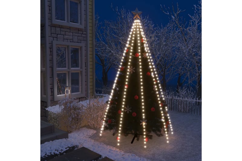 Ljusnät för julgran 400 lysdioder kallvit 400 cm - Kallvit - Julbelysning utomhus