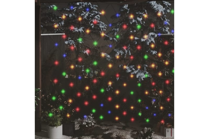 Ljusnät flerfärgad 4x4 m 544 LED inne/ute - be Basic - Belysning & el - Julbelysning - Julbelysning utomhus