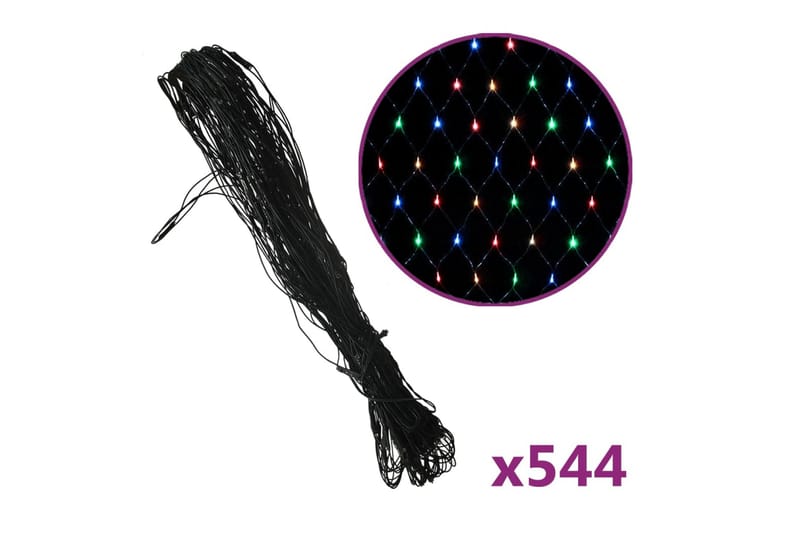 Ljusnät flerfärgad 4x4 m 544 LED inne/ute - be Basic - Belysning & el - Julbelysning - Julbelysning utomhus