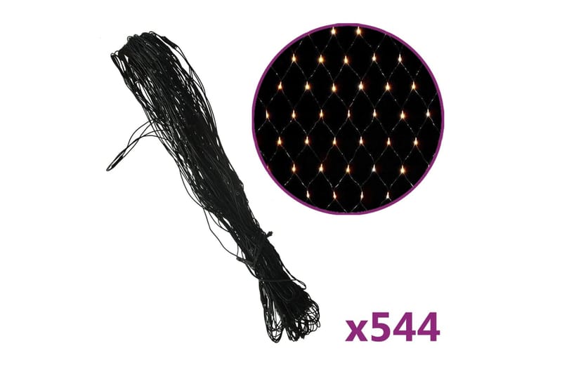 Ljusnät varmvit 4x4 m 544 LED inne/ute - Vit - Belysning & el - Julbelysning - Julbelysning utomhus