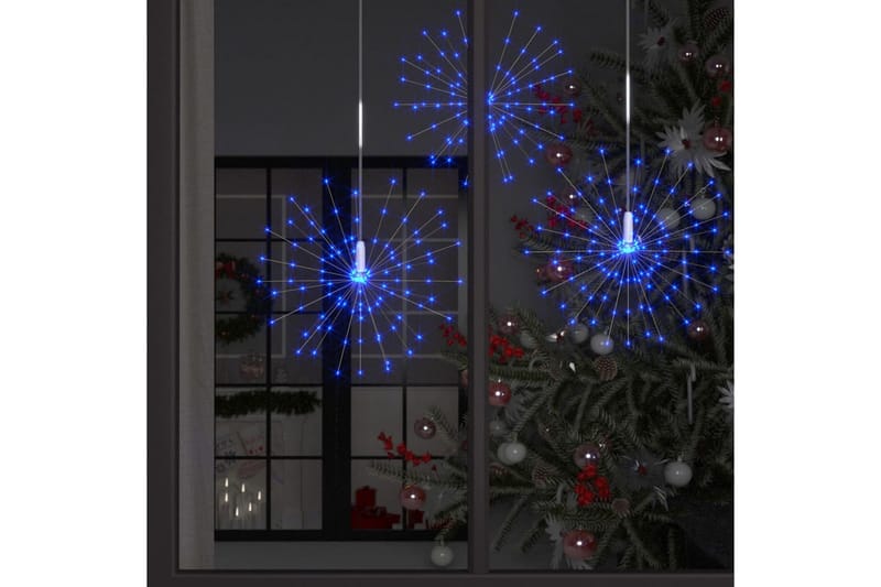 Utomhusbelysning fyrverkerier 10 st blå 20cm 1400 lysdioder - be Basic - Julbelysning utomhus