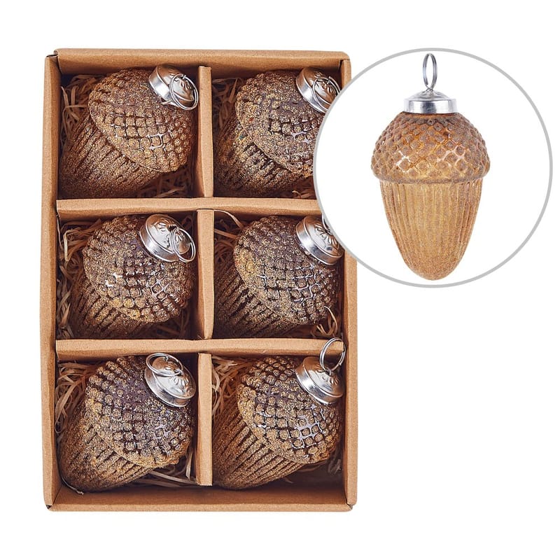 Julgranskula Ambre Set med 6, undefined