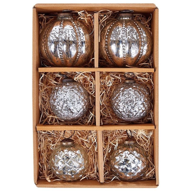 Julgranskula Argentin Set med 6 - Silver - Inredning - Julpynt & helgdekoration - Julpynt & juldekoration - Julgranspynt & julgranskulor