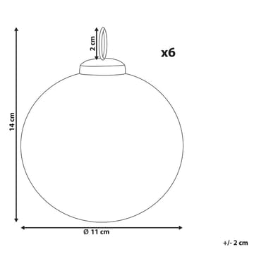 Julgranskula Astral Set med 6 - Inredning - Julpynt & helgdekoration - Julpynt & juldekoration - Julgranspynt & julgranskulor