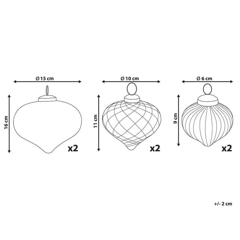 Julgranskula Astrale Set med 6 - Inredning - Julpynt & helgdekoration - Julpynt & juldekoration - Julgranspynt & julgranskulor