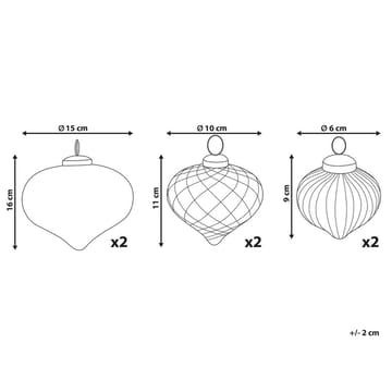 Julgranskula Astrale Set med 6 - Inredning - Julpynt & helgdekoration - Julpynt & juldekoration - Julgranspynt & julgranskulor