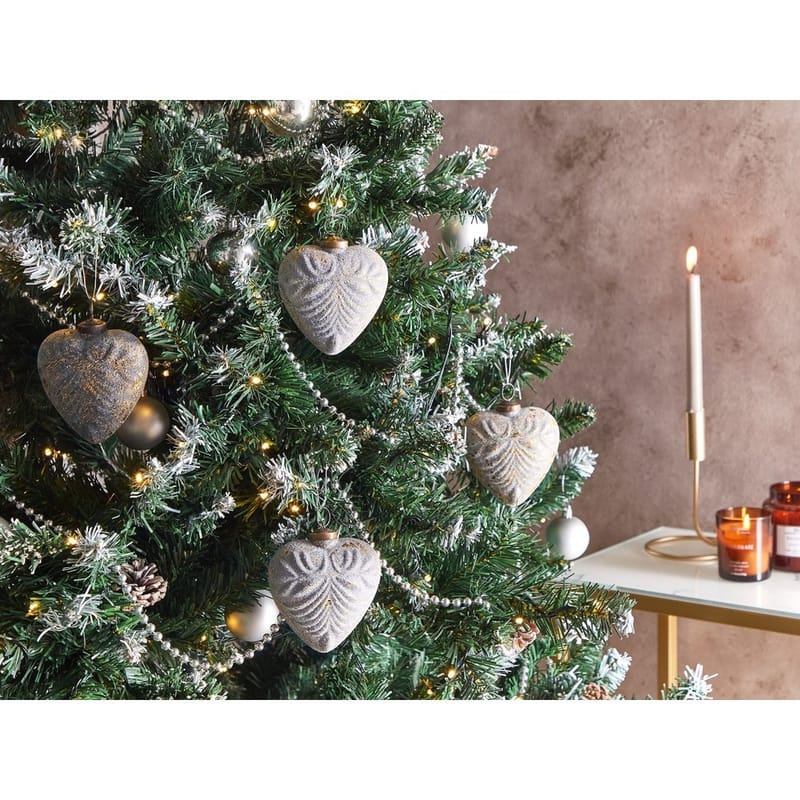 Julgranskula Feriable Set med 8 - Grå, Guld, Silver - Inredning - Julpynt & helgdekoration - Julpynt & juldekoration - Julgranspynt & julgranskulor