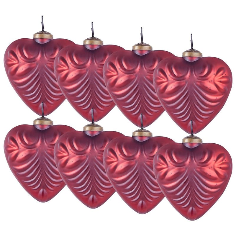 Julgranskula Feriable Set med 8 - Röd, Guld - Inredning - Julpynt & helgdekoration - Julpynt & juldekoration - Julgranspynt & julgranskulor