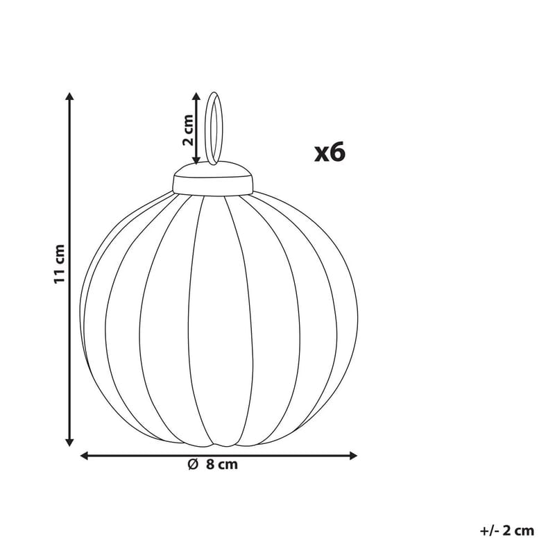 Julgranskula Ivoire Set med 6 - Inredning - Julpynt & helgdekoration - Julpynt & juldekoration - Julgranspynt & julgranskulor