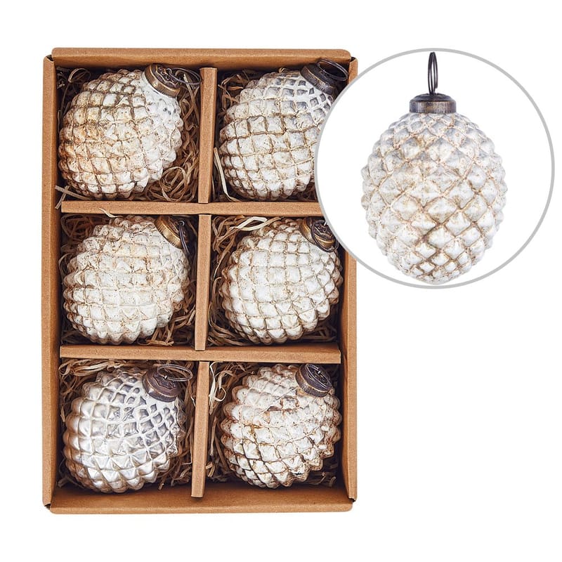 Julgranskula Laiton Set med 6, undefined