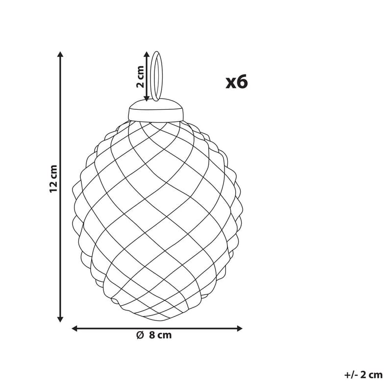 Julgranskula Laiton Set med 6 - Belysning & el - Julbelysning - Övrig julbelysning