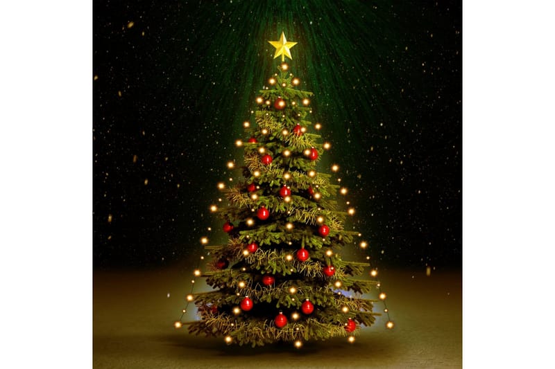 Ljusnät för julgran 150 LED 150 cm - Vit - Jullampor - Julgransbelysning