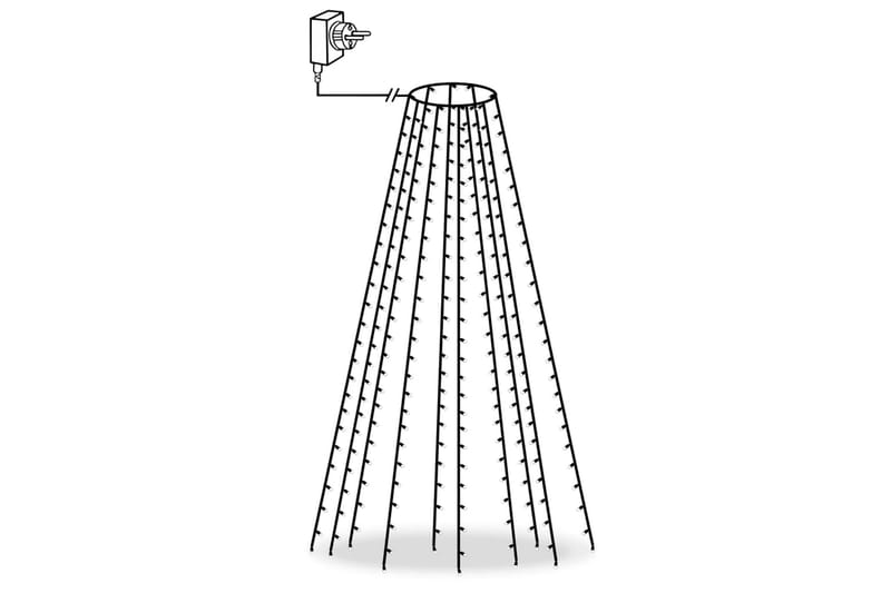 Ljusnät för julgran 250 LED 250 cm - Grön - Jullampor - Julgransbelysning