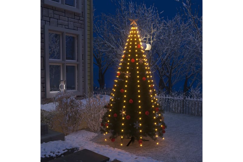 Ljusnät för julgran 250 LED 250 cm - Grön - Jullampor - Julgransbelysning