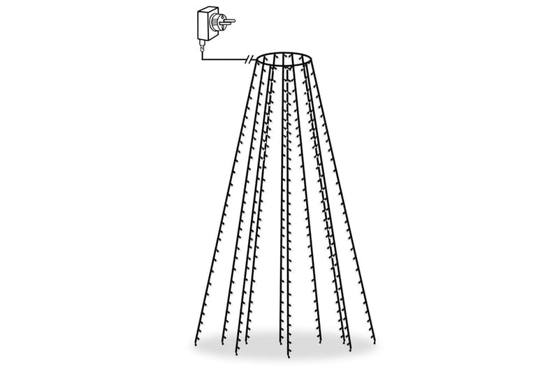 Ljusnät för julgran 300 LED 300 cm - Grön - Jullampor - Julgransbelysning