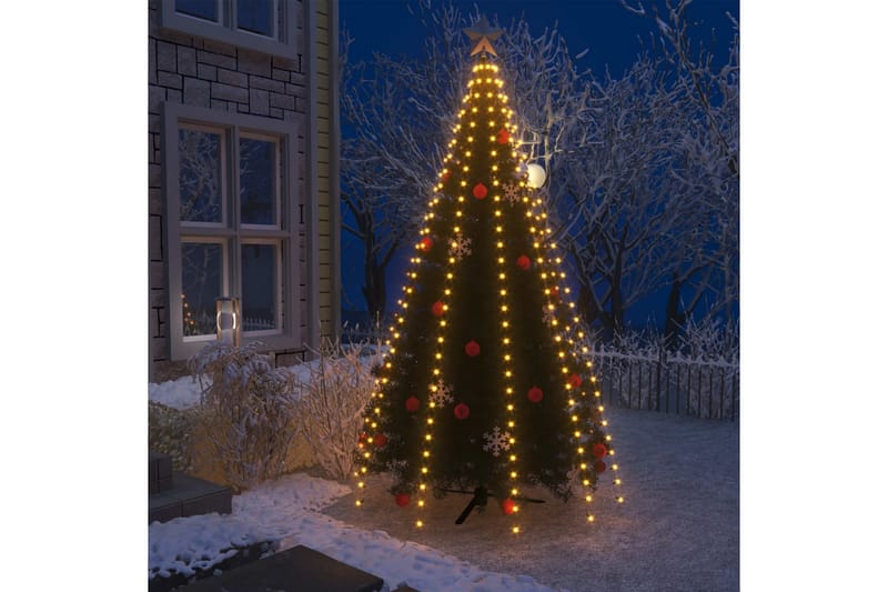 Ljusnät för julgran 300 LED 300 cm - Grön - Jullampor - Julgransbelysning